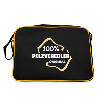 Gift for fur refiner - Retro Bag - black/gold - Back