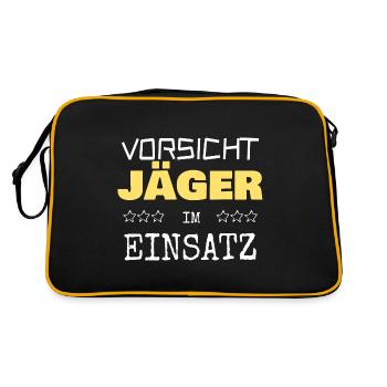 Cadeau pour les chasseurs - Sac Retro - noir/or - Dos