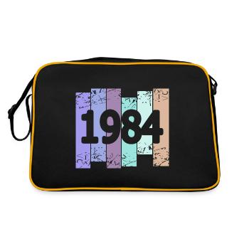 1984 - Retro Tasche - Schwarz/Gold - Hinten