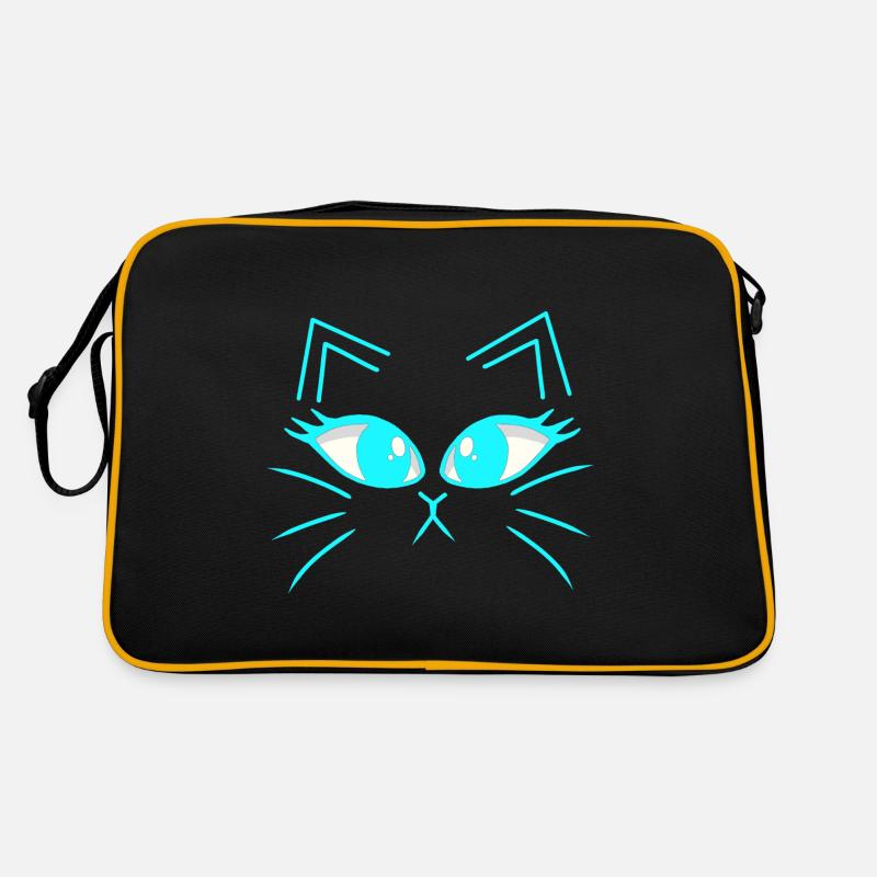 Chat Chats Chaton Chat Visage Sac Retro
