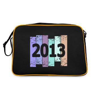 2013 - Retro Tasche - Schwarz/Gold - Hinten