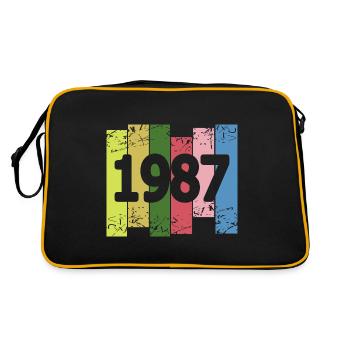 Lustig 1987 - Retro Bag - black/gold - Back
