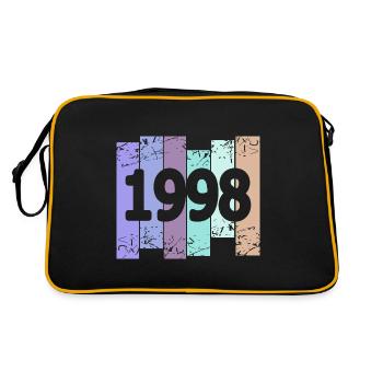 Gruftis 1998 - Retro Tasche - Schwarz/Gold - Hinten