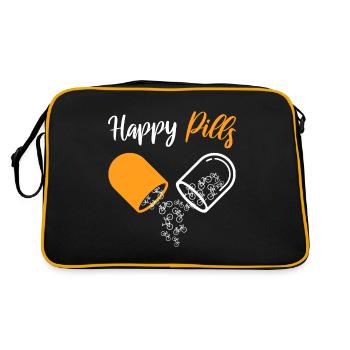 Happy Pills Bicycle Road Bike - Retro Bag - black/gold - Back