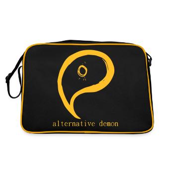 alternative demon - Retro Bag - black/gold - Back