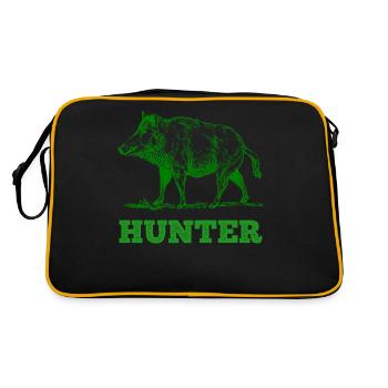 hunters - Retro Bag - black/gold - Back