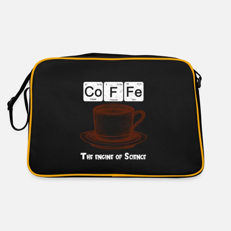 Coffee Coffee The Engine of Science Chemistry Retro Bag