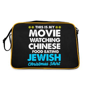 Hanoucca Noël Hanoukka Hanoucca Menorah - Sac Retro - noir/or - Dos