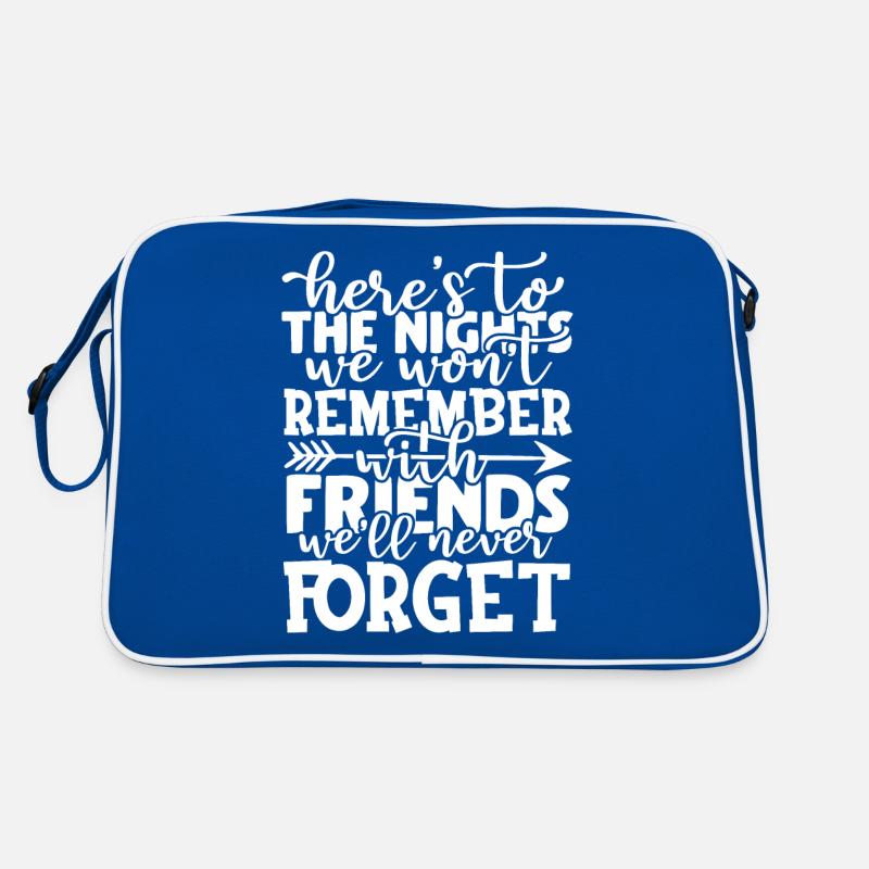 Amitié Camping Aventure Citation Typographique Sac Retro