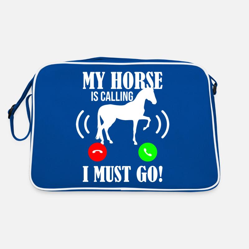 Pferd rufen Retro Tasche