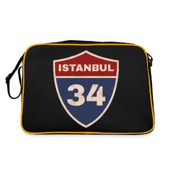 Istanbul - Retro Bag - black/gold - Back