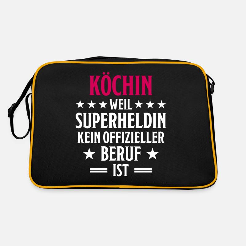 Köchin Lustiger Spruch Kochen Küche Beruf Geschenk Retro Tasche