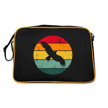 Vintage Retro Bird Bird Cadeau Mignon - Sac Retro - noir/or - Dos