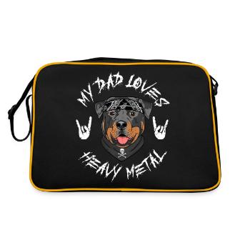 ROTTWEILER - Sac Retro - noir/or - Dos