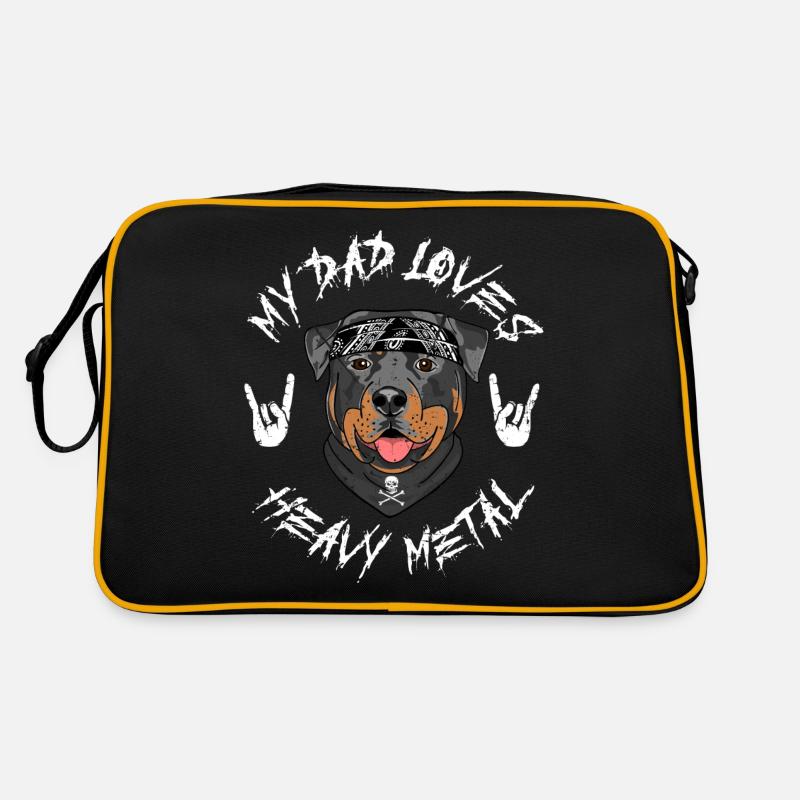 ROTTWEILER - Sac Retro - noir/or