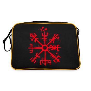 Vegvisir - Viking Compass - Norse Mythology - Retro Bag - black/gold - Back