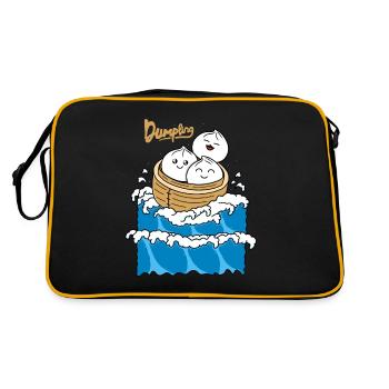 Dumpling in the Wave - Retro Bag - black/gold - Back