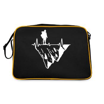 hiking mountain-adventure mountain hiking via ferrata - Retro Bag - black/gold - Back
