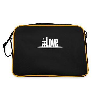 Hashtag Love #Love - Sac Retro - noir/or - Dos