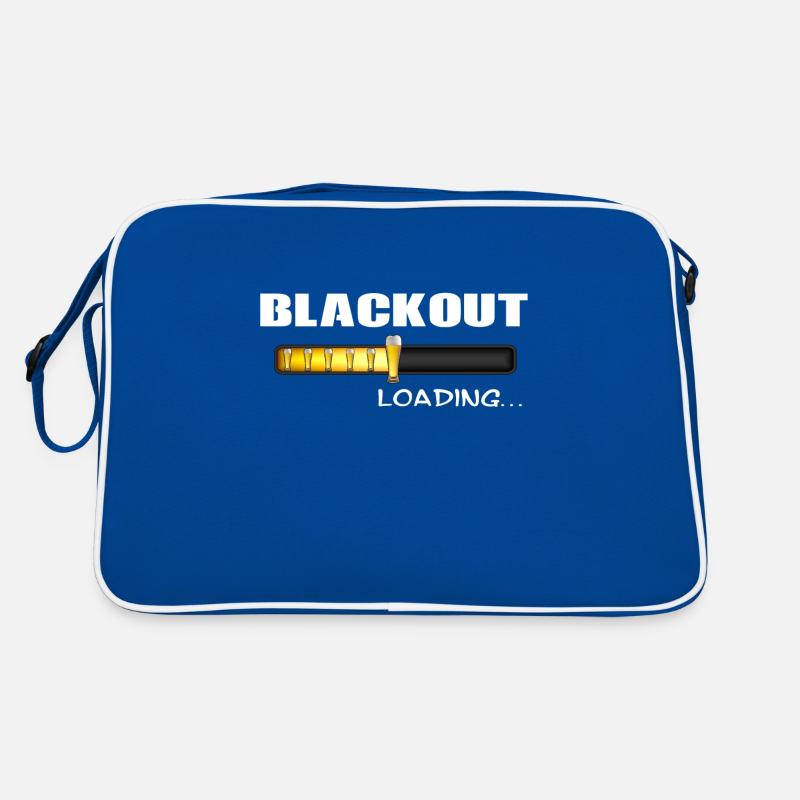 Blackout loading lustige Geschenkidee Bierglas Retro Tasche