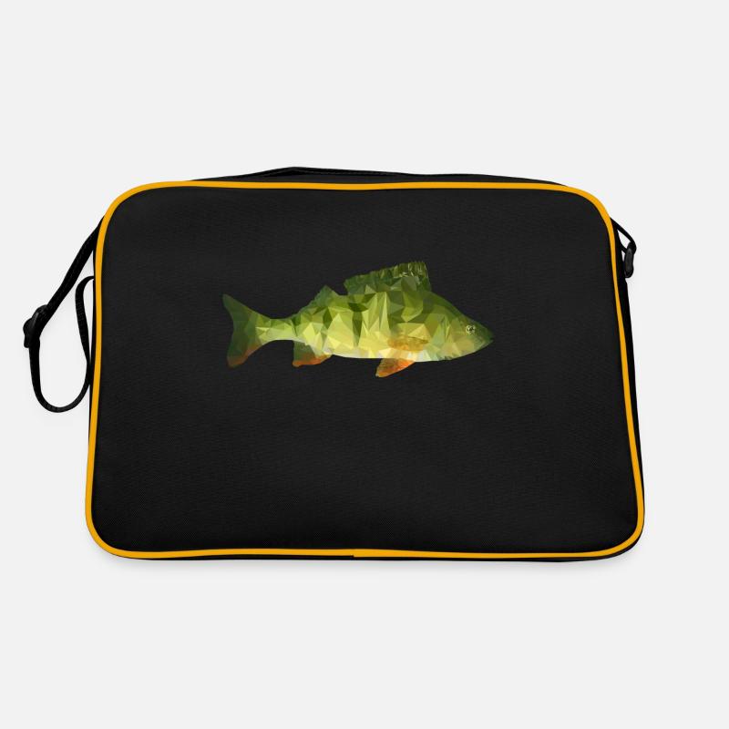 Barsch Polygon - Retro Tasche - Schwarz/Gold