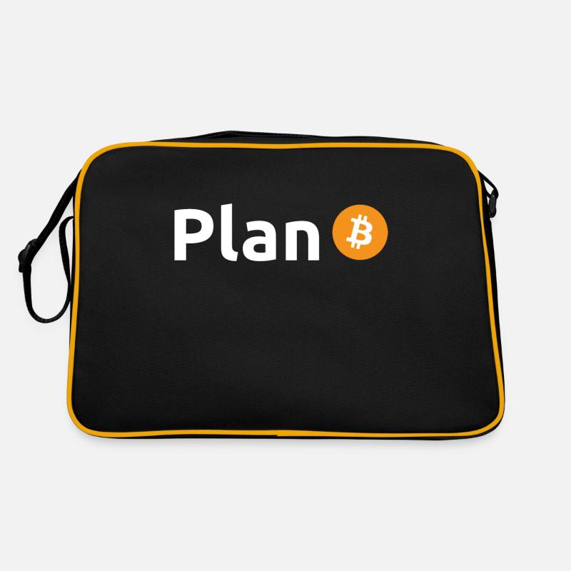 Bitcoin Plan B Retro Tasche