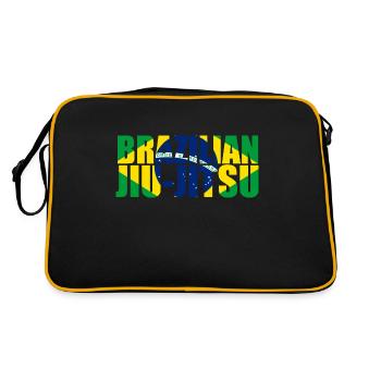 Drapeau brésilien de Jiu-Jitsu 3 BJJ - Sac Retro - noir/or - Dos