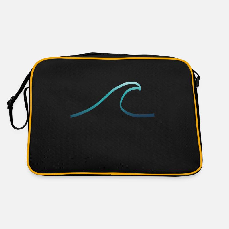 Turquoise wave Retro Tasche