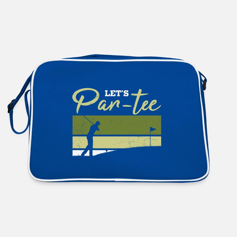 Let's Par-tee Golf Pun Retro Tasche