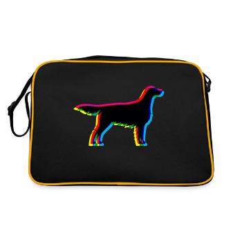CMYK Irish Red and White Setter - Retro Bag - black/gold - Back