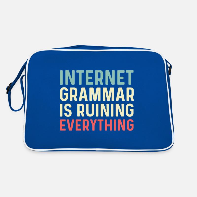 Internet Grammar Publicist Gift Retro Bag