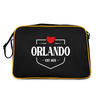 Orlando Florida - Retro Bag - black/gold - Back