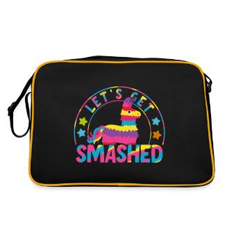 Let's Get Smashed Pinata - Retro Bag - black/gold - Back