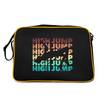 Saut en hauteur Sauteur Athlétisme Haut - Sac Retro - noir/or - Dos