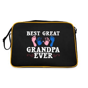arrière-grand-père grand-père arrière-grands-parents grand-père - Sac Retro - noir/or - Dos
