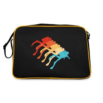 Free Dive Scuba Diver Scuba Tauchen Diving - Retro Tasche - Schwarz/Gold - Hinten