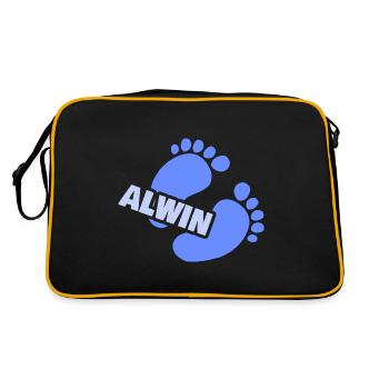 Birth Alwin - Retro Bag - black/gold - Back