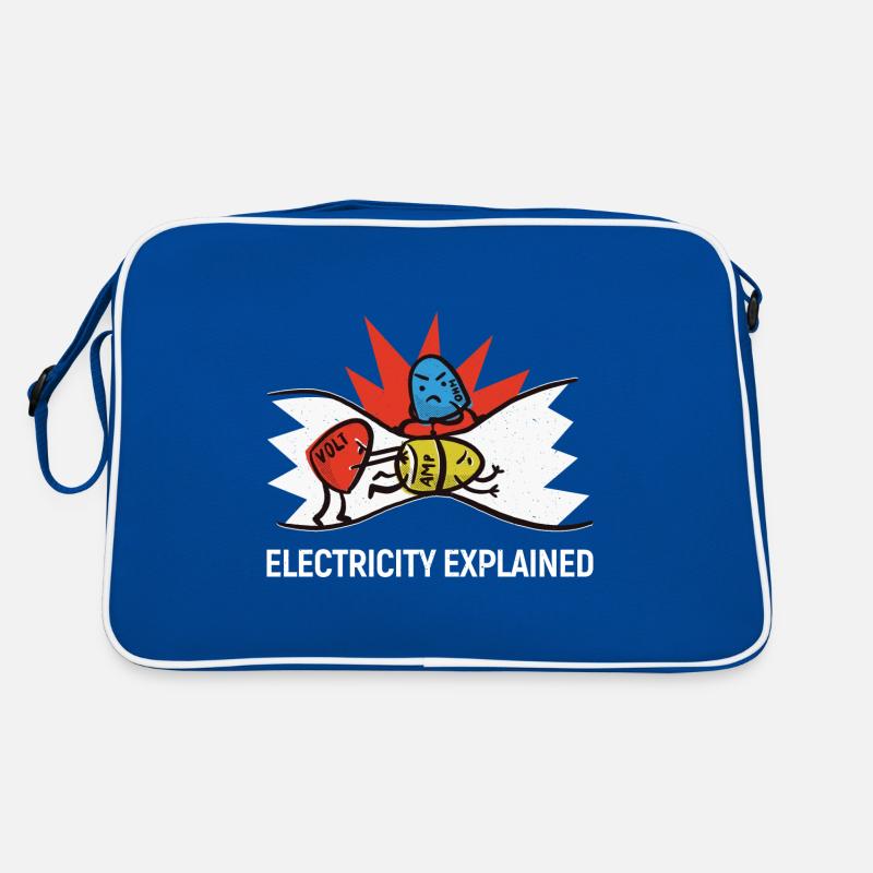 Electricity explained - Ohm Volt Ampere Retro Tasche