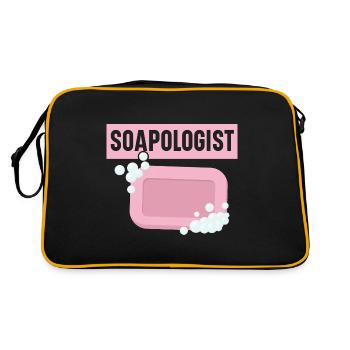Soapologist Handmade Soap Soap Soap Maker - Retro Bag - black/gold - Back