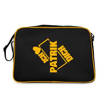 Couple Patrik - Retro Tasche - Schwarz/Gold - Hinten