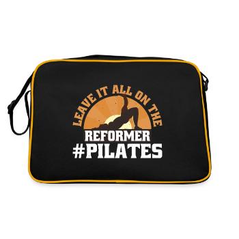 Leave It All On The Reformer #pilates 11 - Retro Bag - black/gold - Back