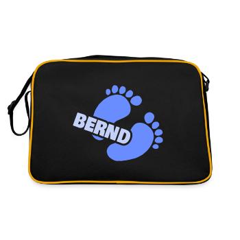 Empreinte Bernd - Sac Retro - noir/or - Dos