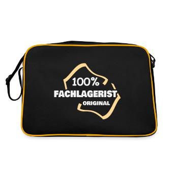 Profession commis d'entrepôt - Sac Retro - noir/or - Dos