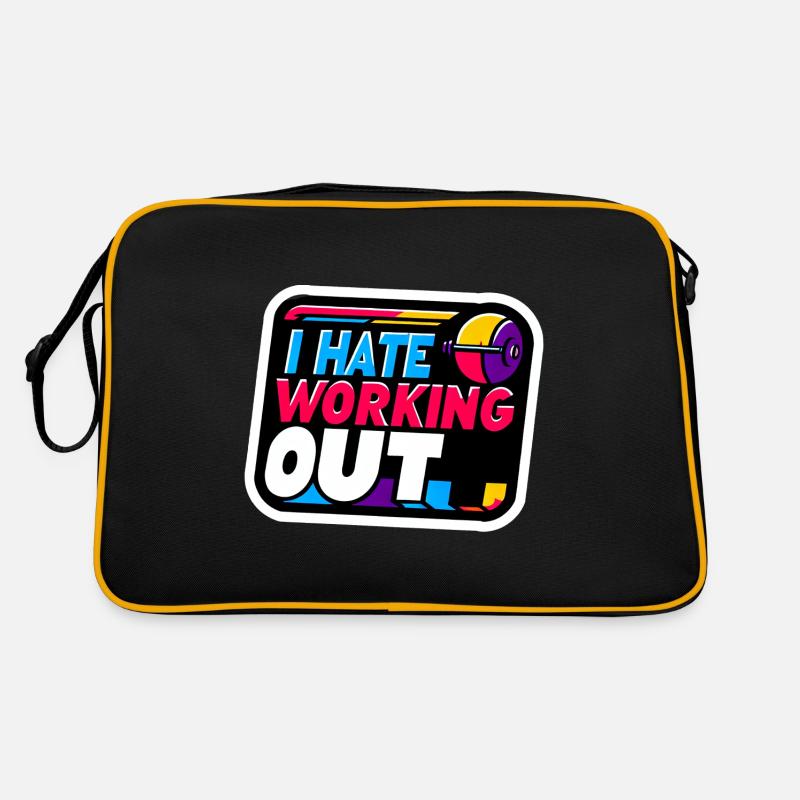 I Hate Working Out 8 Retro Bag