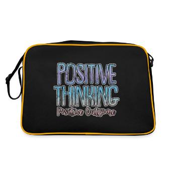 Pensée positive Résultat positif 3 - Sac Retro - noir/or - Dos