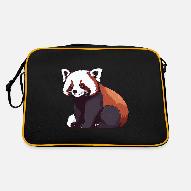 Roter Panda Retro Tasche