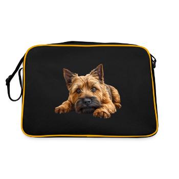 Cairn Terrier - Sac Retro - noir/or - Dos