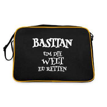 Sauveteur Bastian - Sac Retro - noir/or - Dos