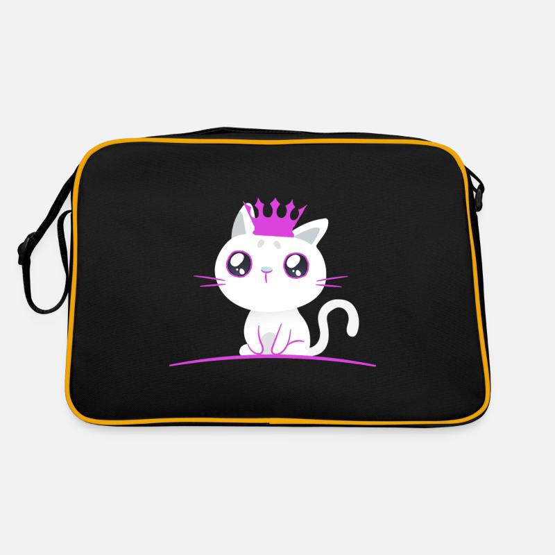 Chaton Princesse Chat Chats Enfants Bébé Sac Retro