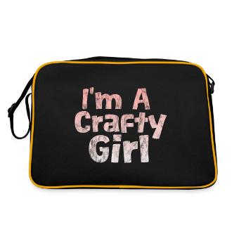 I'm A Crafty Girl 3 - Retro Bag - black/gold - Back